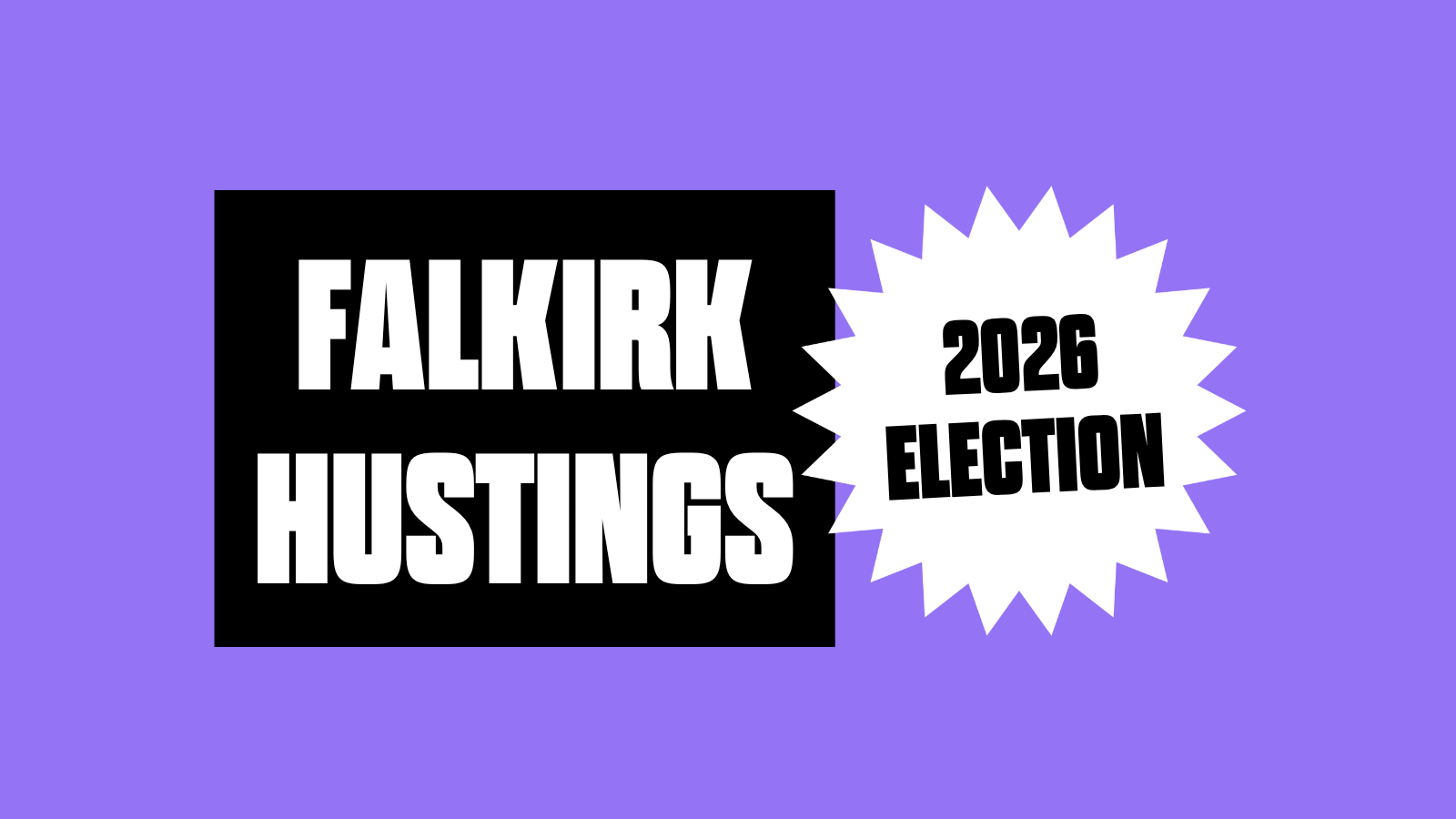 Climate Hustings Falkirk