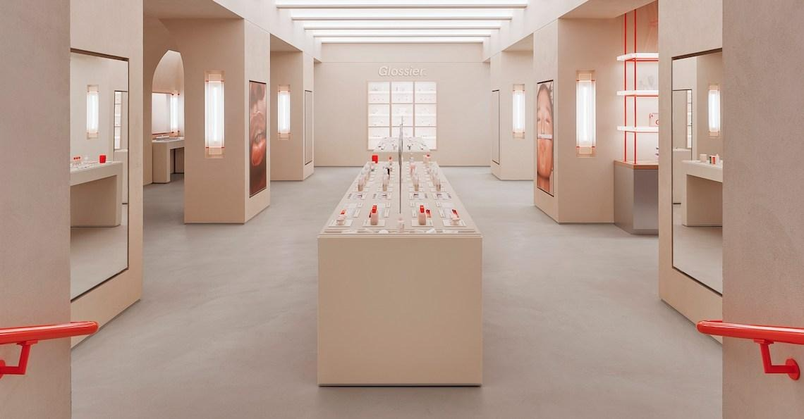Glossier shop design