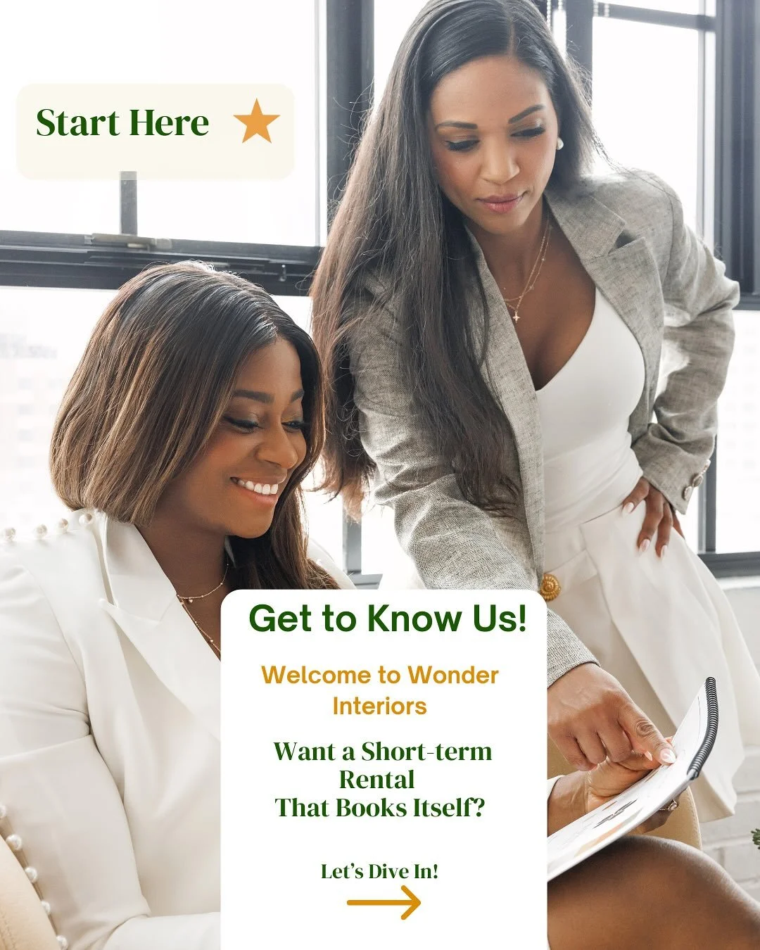 Welcome to Wonder Interiors! We design + launch vacation rentals that stand out and book out. From curated moodboards to full-service Airbnb installations, we blend design and strategy to maximize ROI.

📍 Based on the East Coast with nationwide reac