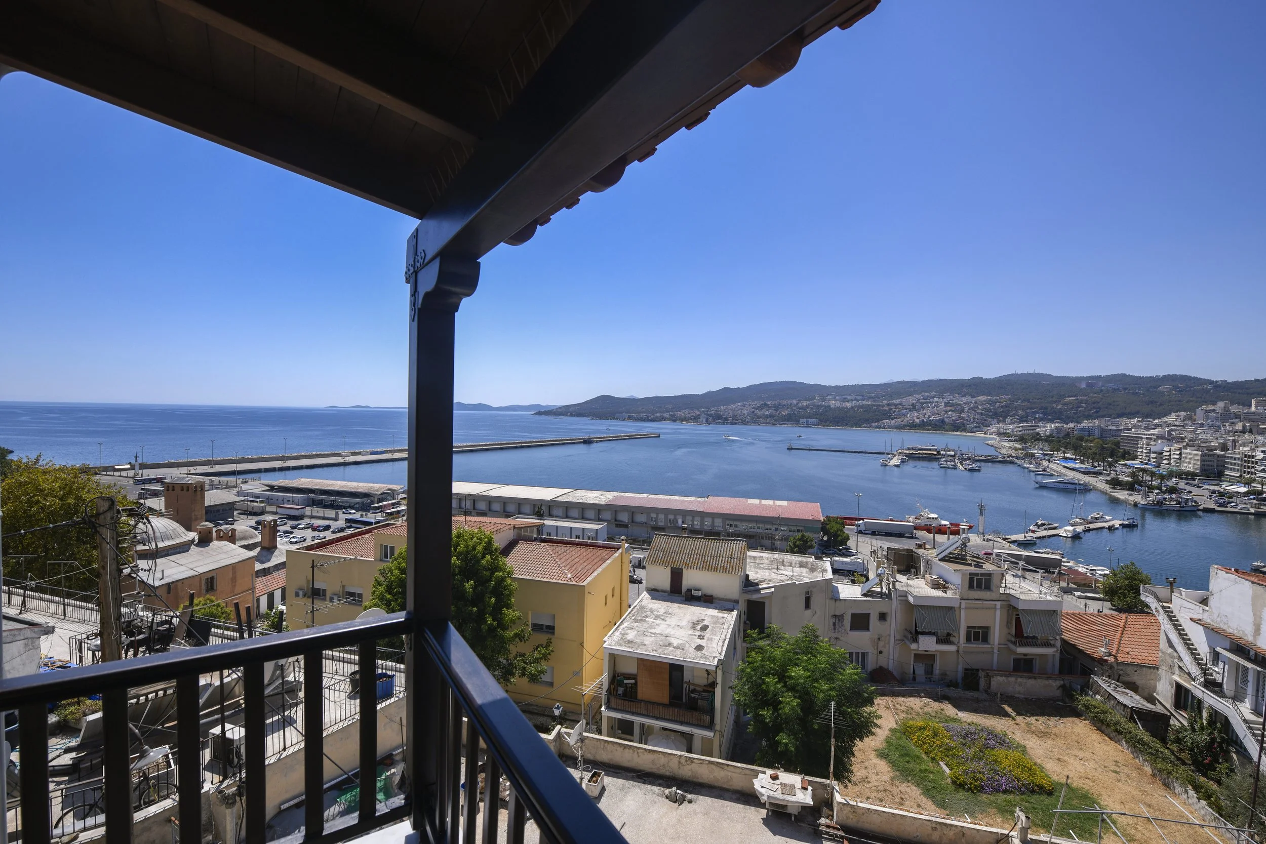 Overlooking Kavala's harbour