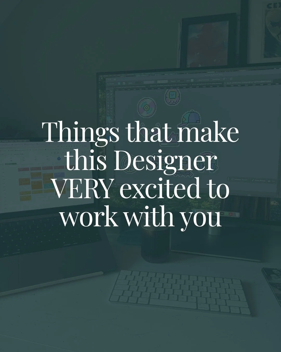 Let&rsquo;s talk green flags from a designer&rsquo;s perspective&hellip;
Here are just a few reasons I&rsquo;ll be doing a little happy dance if you enquire/book with me 💃

&ndash; reference my work as a reason for reaching out
&ndash; You&rsquo;ve 