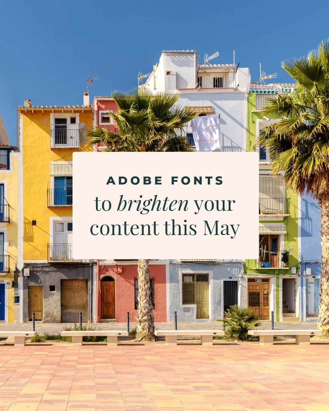 Gosh, I love May, and I don't know if you can tell, but I am getting so ready for the long days and warmer weather that comes with the 'almost Summer' month.

Playing with fonts started as a bit of a way to make more content for the gram, but I hones
