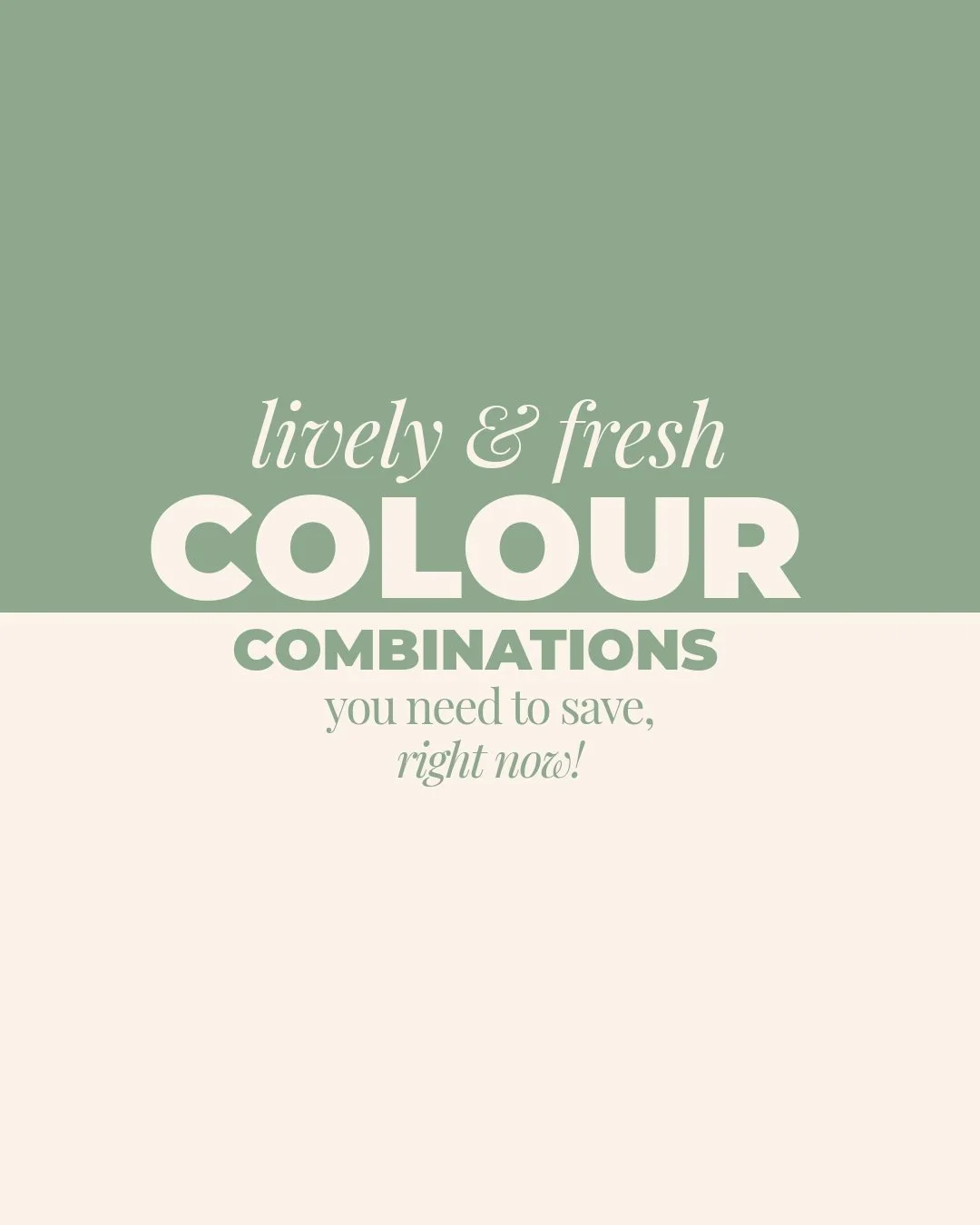 Fresh Summer colour combinations you need to save right now!

The right colour palette can completely transform how your brand feels. Whether you're refreshing your visual identity or starting from scratch, these combinations strike the perfect balan