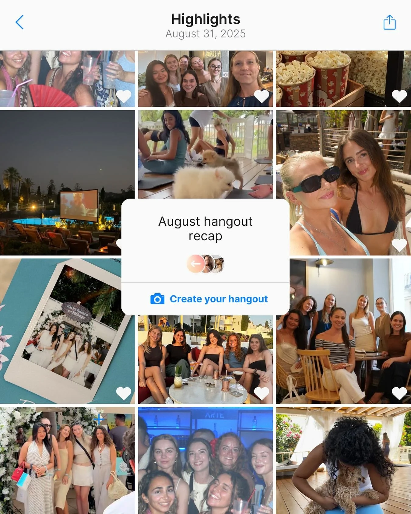 August: the first whole month of hangouts on the new app 🫶🏻💌 

It&rsquo;s honestly so great seeing so many of you use the app, create and join hangouts 🤍 

#girlsinmalaga #malagaevents #malaga #fuengirola #mijas #marbella