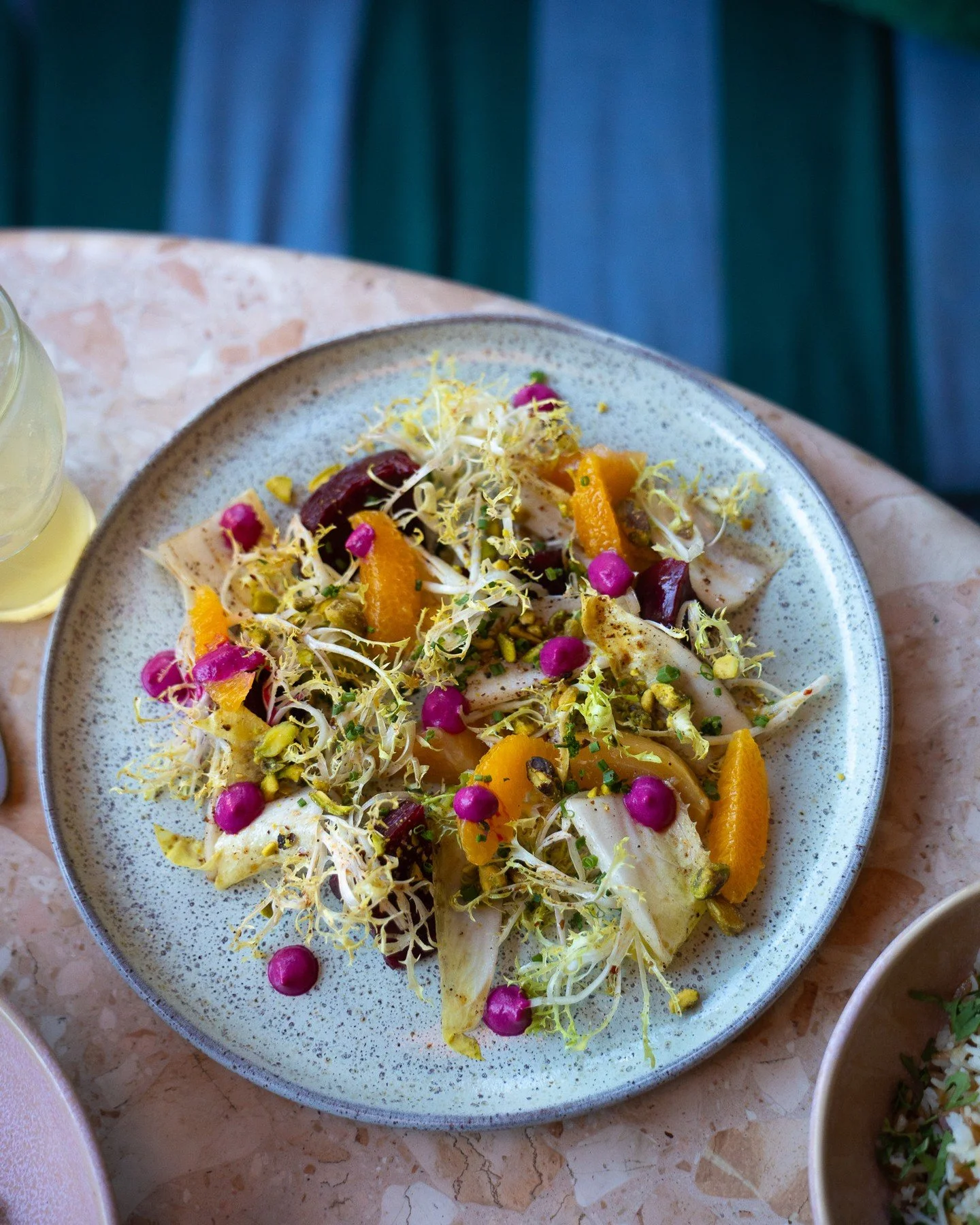 A perfect pairing: a refreshing beet salad to start, followed by our whole grilled snapper with chermoula, fresno, and tomatoes. Link in bio to reserve your spot.⁠
⁠
Love,⁠
⁠
D.D. 🛵⁠
⁠
#dinner #phillyrestaurant