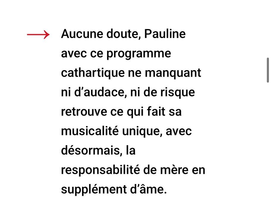 M O T H E R H O O D // Press review 

Thanks to Olivier Olgan for those kind words in @singularsfrance !

The complete article here -> https://singulars.fr/le-carnet-de-lecture-de-pauline-chenais-pianiste-motherhood-cd-appassionato/

#motherhood #