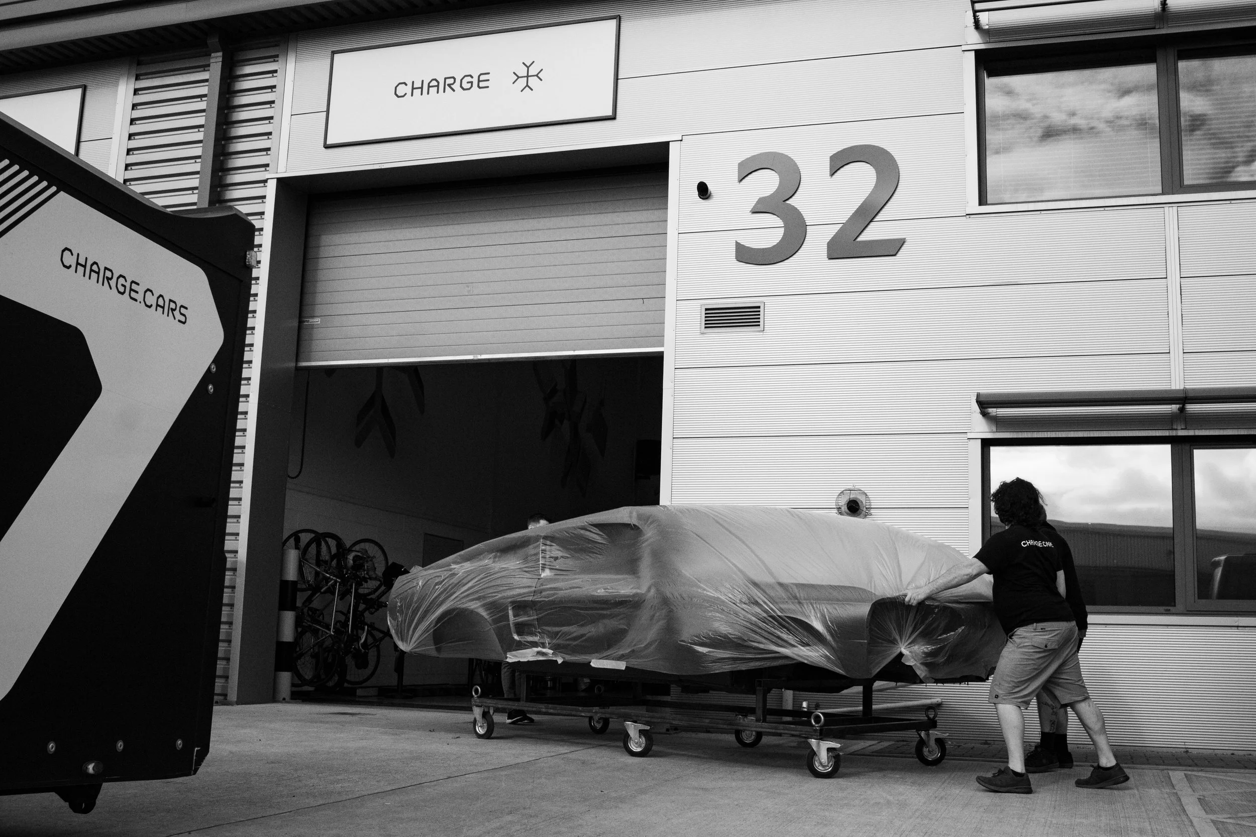 The delivery of a new painted body shell was always an exciting event.