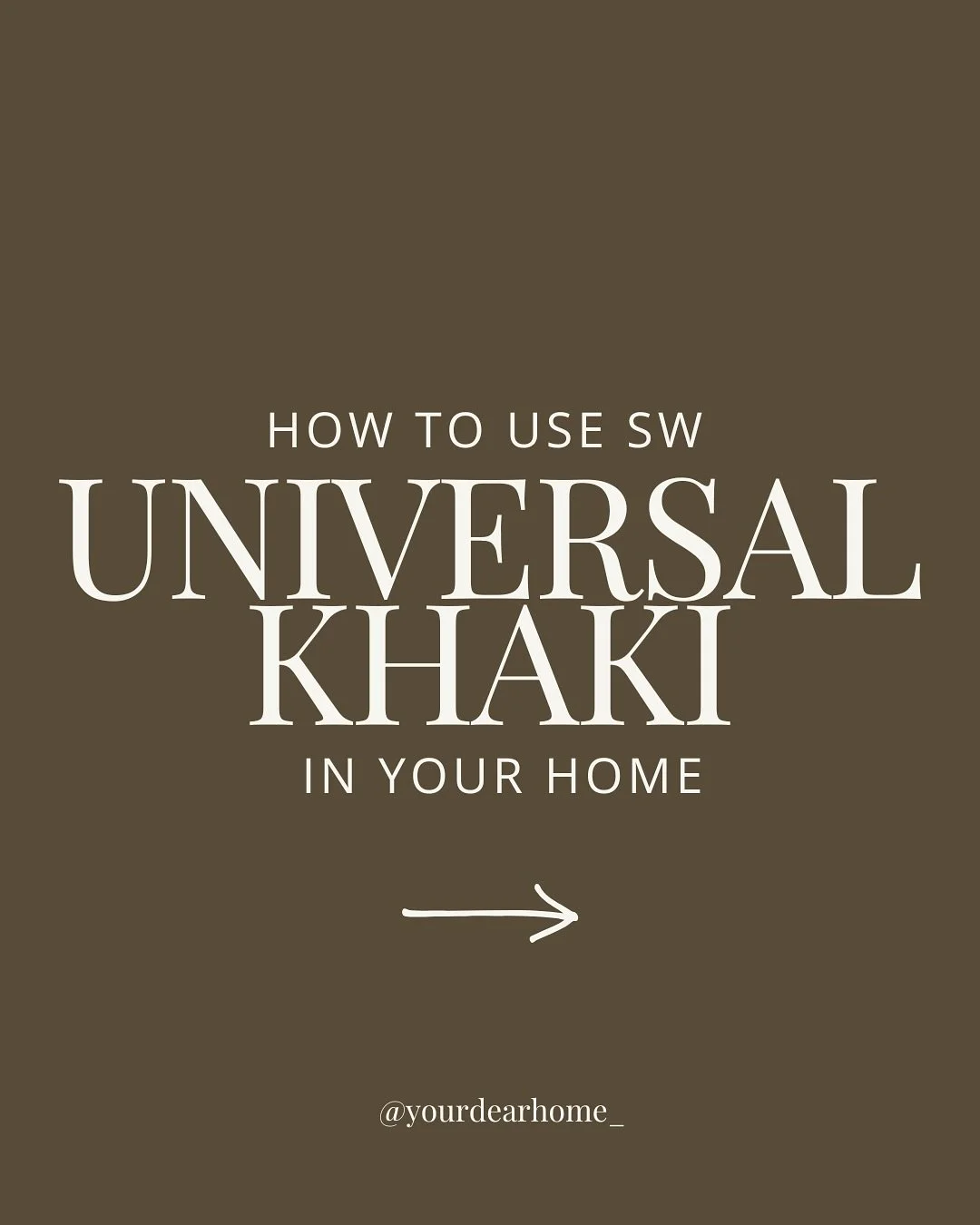 Sherwin Williams has announced Universal Khaki as their 2026 Color of the Year, and it's no surprise given the cozy, rich vibe of next year's design trends. Want to bring this color into your space? Swipe through to see 5 ways to do it.