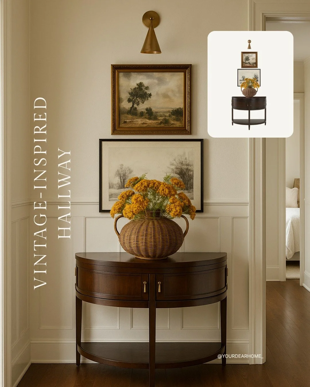 There&rsquo;s something about a vintage-inspired hallway that instantly shifts the mood of a home. 🌼

If you&rsquo;re someone who wants your home to feel welcoming without &ldquo;trying too hard,&rdquo; here's an inspiration for you&hellip; warm, co