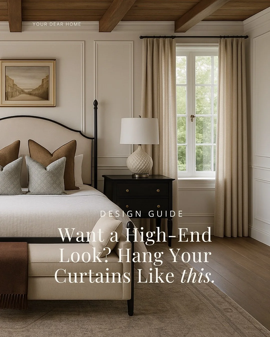 If there&rsquo;s one thing that can completely transform a room, it&rsquo;s window treatments. Drapery is hands-down the easiest way to give your space that high-end, designer feel. But the secret is all in the proportions. SAVE this simple guide I p