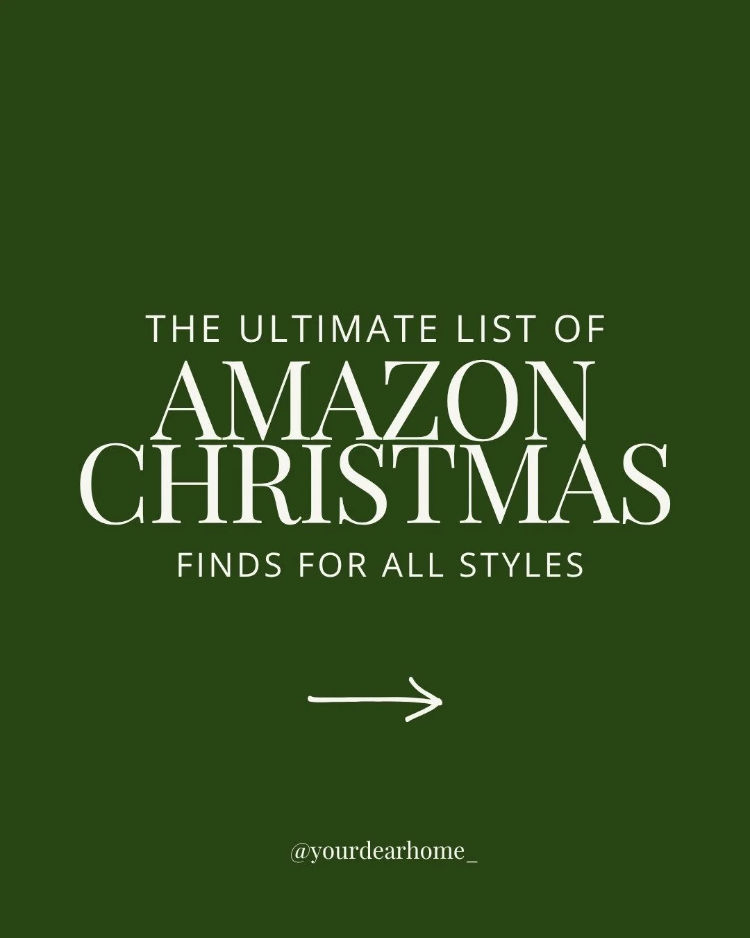 🌲 Whether you&rsquo;re doing a Ralph Lauren Christmas, something more traditional, or full classic holiday magic, Amazon has so many gorgeous finds for every style.

💯 I pulled together my top picks, organized by categories so you can shop with con