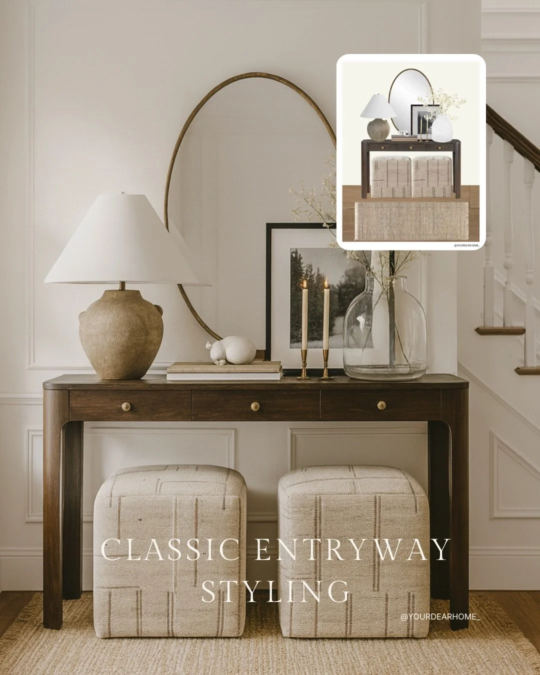 Nancy Meyers meets classic entryway styling, and honestly&hellip; I never want to leave this space. Warm, layered, and straight out of a movie scene! 

Comment ENTRYWAY below to receive a DM with the link to this post on my LTK ⬇ https://liketk.it/5E