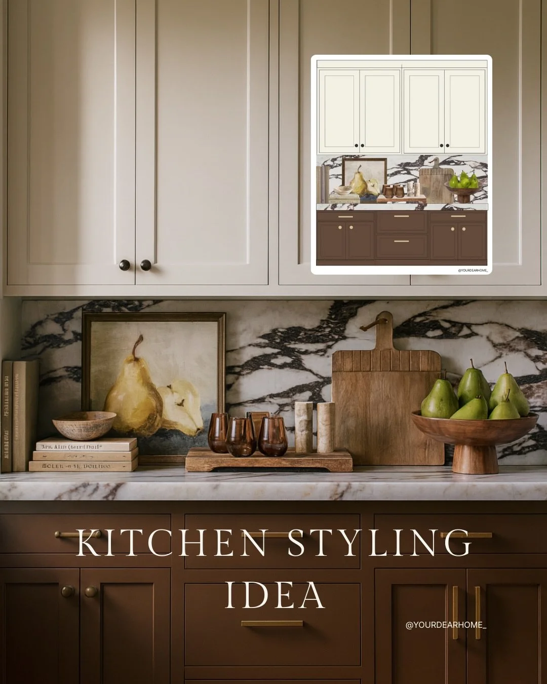 I can&amp;rsquo;t get over how cozy this kitchen feels! The depth of BM Chocolate Candy Brown paired with airy BM Cloud White is that perfect mix of moody and elegant. 🤎

Comment SHOP below to receive a DM with the link to this post on my LTK ⬇ https://