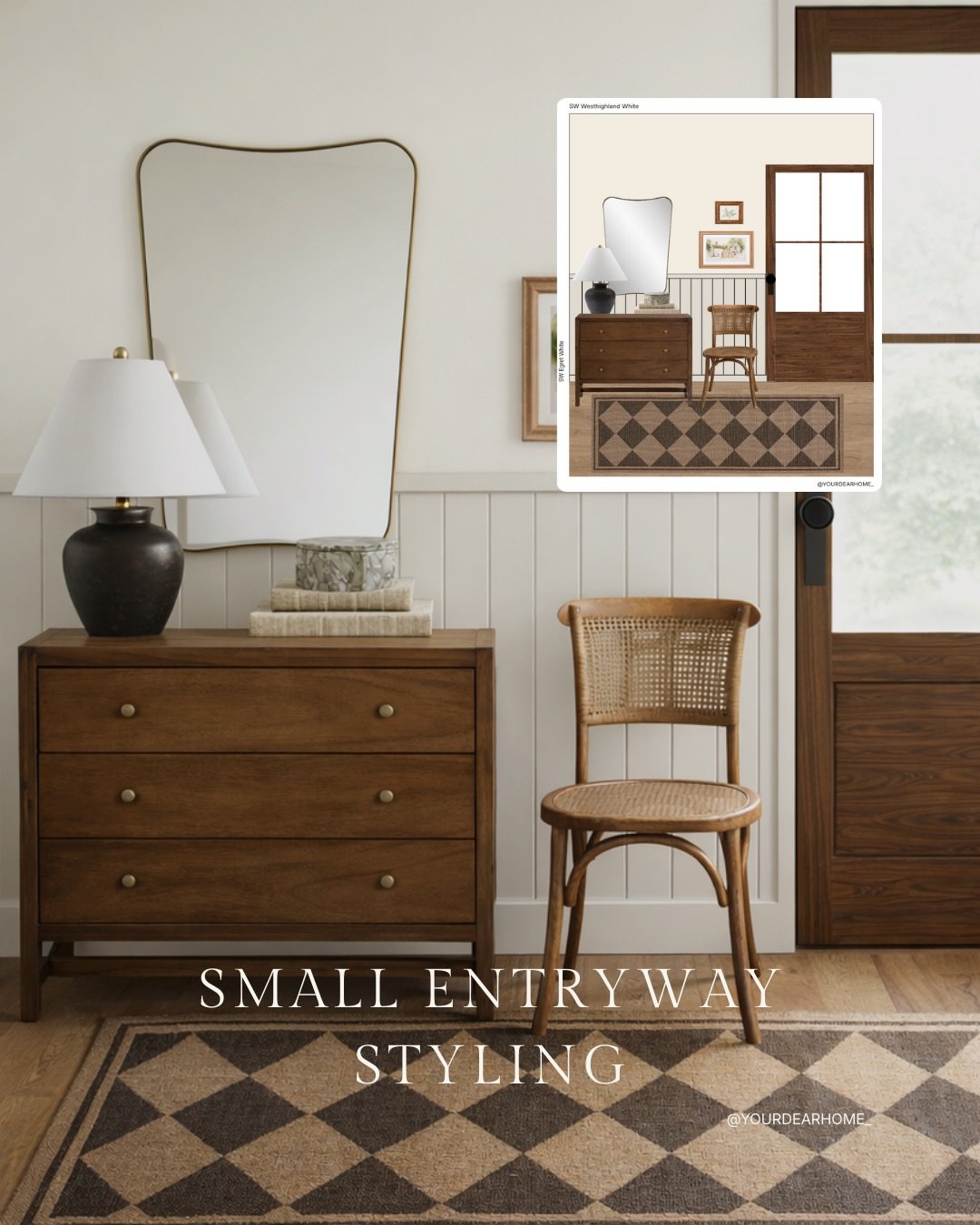 This entryway makes me feel like I&rsquo;ve walked straight into a movie set! So warm, calm, and welcoming. Minimal, but not boring.

Comment ENTRYWAY below to receive a DM with the link to this post on my LTK ⬇ https://liketk.it/5GkKe

⚠️ You must b