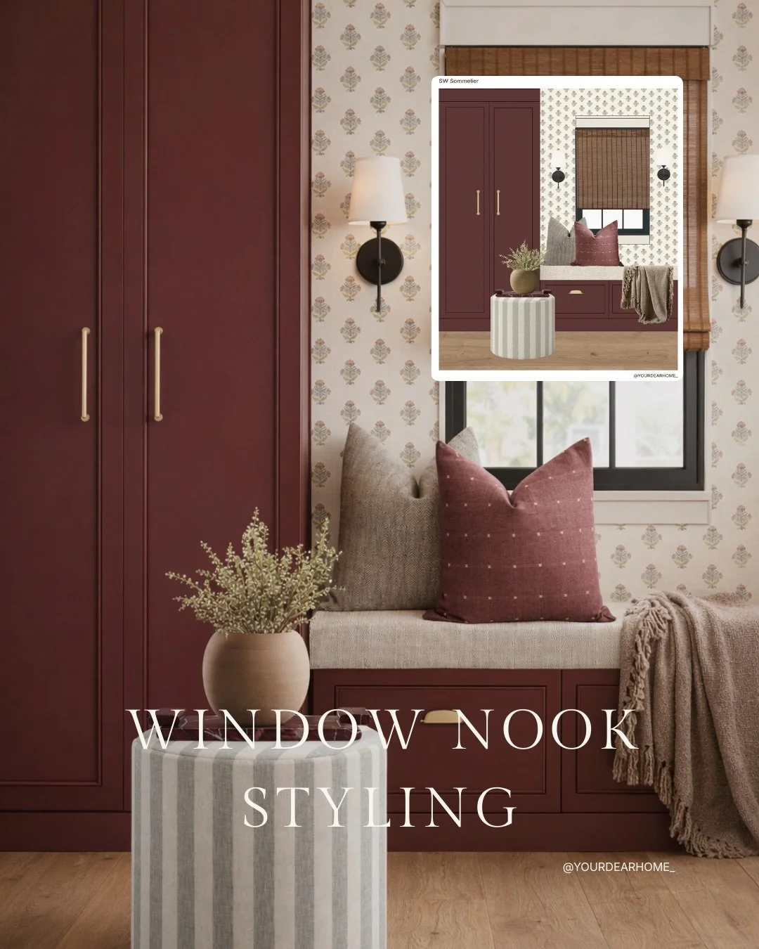 Designing nooks has been my favorite thing lately and I can see myself sitting in this one watching the golden hour everyday! 

Comment NOOK below to receive a DM with the link to this post on my LTK ⬇ https://liketk.it/5GliA #ltkhome

⚠️ You must be