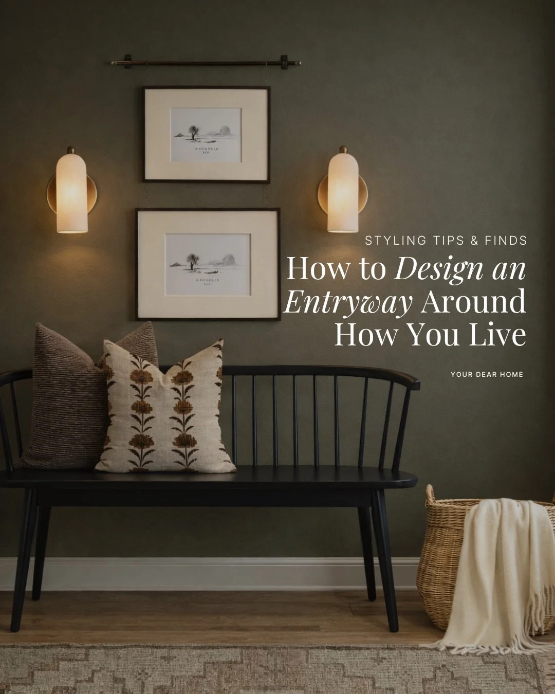 If your first instinct with an entryway is to decorate it, I get it. But starting with decor alone usually doesn&rsquo;t get you very far. The chaos shows up pretty quickly. The trick is building an entryway that works first and looks good right afte