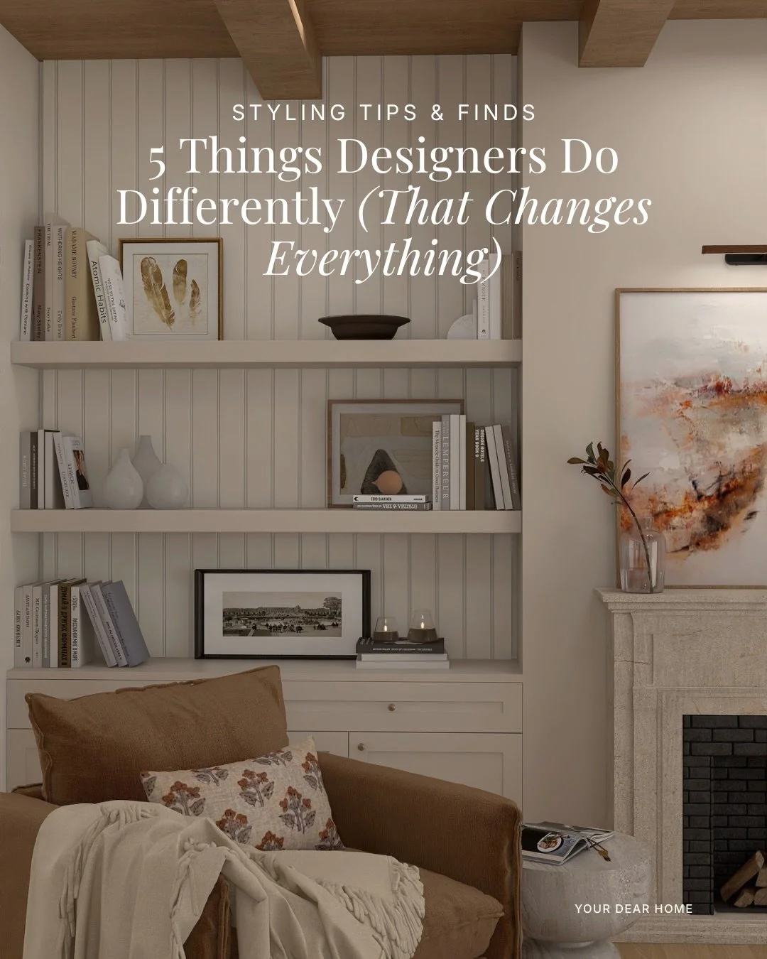 Designer spaces don&rsquo;t feel elevated because of more decor.
They feel elevated because of better decisions.

The right scale.
The right lighting temperature.
Fewer, more intentional choices that quietly change how a room feels.

These are 5 smal