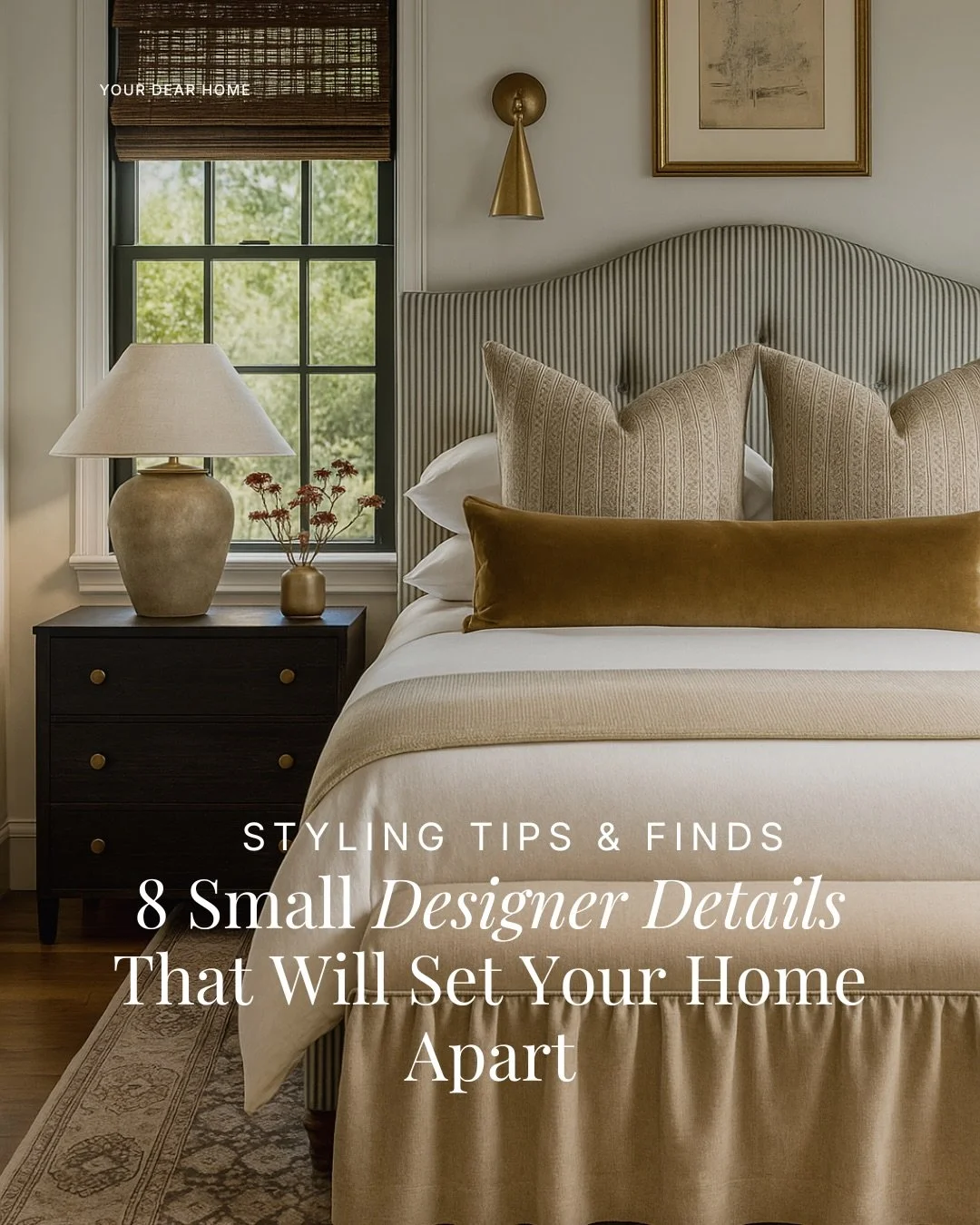 If you&rsquo;re ready to level up your decor game, this one&rsquo;s for you. Good design really is all about the details, and these are 8 small designer moves you can easily incorporate to set your home apart. They&rsquo;re subtle, but trust me your 