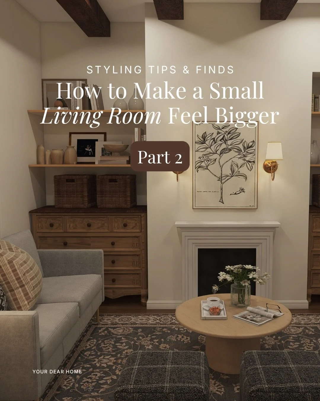 Here&rsquo;s Part 2, continuing the tips for making a small living room feel bigger.

The right scale, layout, and architectural details can completely change how a compact space feels. It&rsquo;s not about square footage, it&rsquo;s about smart desi
