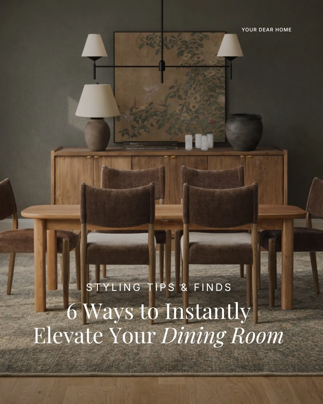 Dining rooms aren&rsquo;t about impressing guests. They&rsquo;re about finishing the story of your home! 

Because most dining spaces sit right off the living room, this is where cohesion really matters. If your living room feels pulled together but 