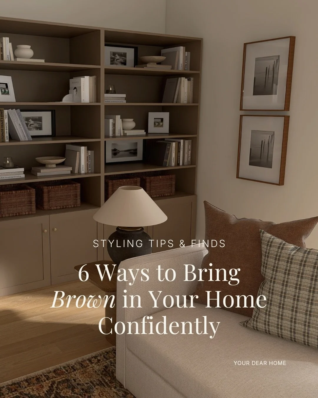 I don&rsquo;t think brown needs to be a &ldquo;trend&rdquo; for us to embrace it. It&rsquo;s one of those colors that instantly makes a space feel richer, grounded, and incredibly inviting.

Sharing 6 ways to confidently bring brown into your home wi