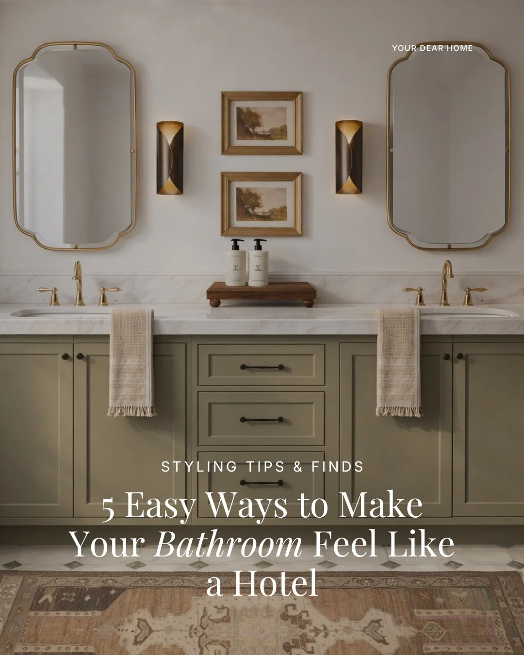 Yes, it would be nice to have marble in the bathroom to make it feel instantly expensive&hellip; but did you know there are so many ways to get that same high-end, hotel feel without spending thousands?

These are simple, doable upgrades that can com