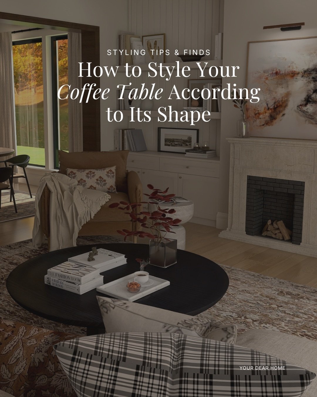 If your coffee table styling has ever felt off, this is probably why.

It&rsquo;s not about adding more decor. It&rsquo;s about styling based on the shape of your table.

A round table needs a completely different approach than a rectangular one, and