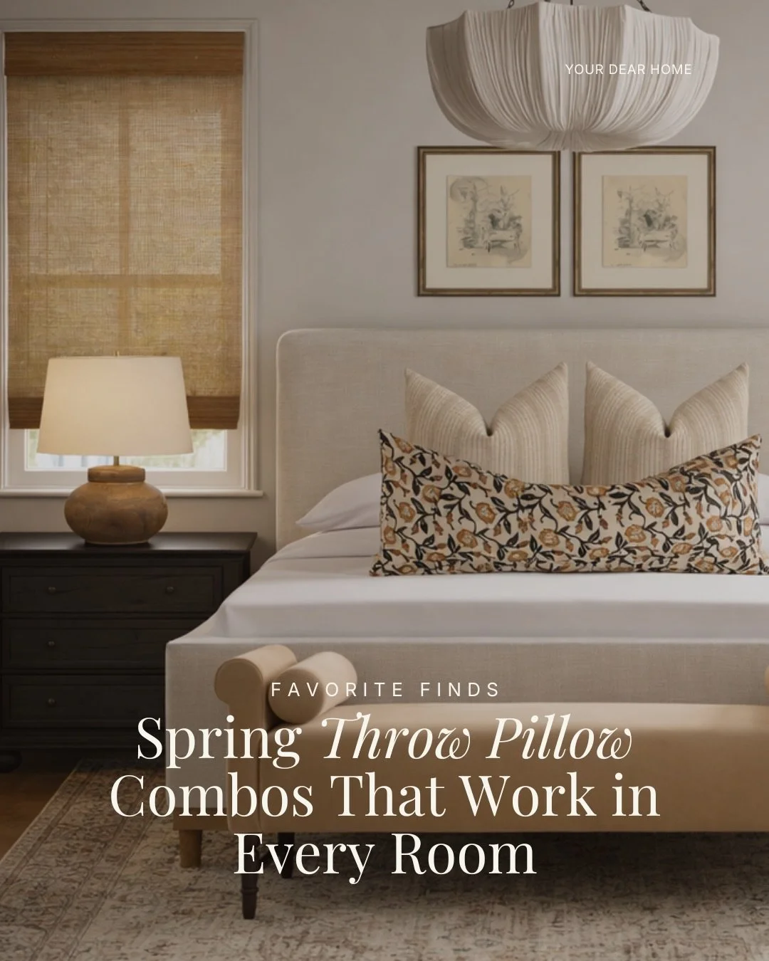 The easiest way to spruce up your home for any season is through decor, and my favorite way to do that is with throw pillows.

Florals are great, but throw pillows will always have a special place for me.

If you&rsquo;ve ever found yourself overthin