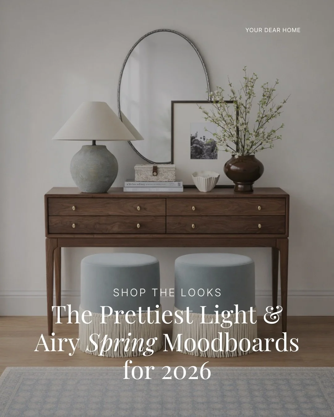 Spring just does something to a space! 🌷

It&rsquo;s that shift where everything starts to feel lighter, softer, a little more open.

I always come back to this&hellip; you don&rsquo;t need to redo your whole space for a new season. Just refresh a f