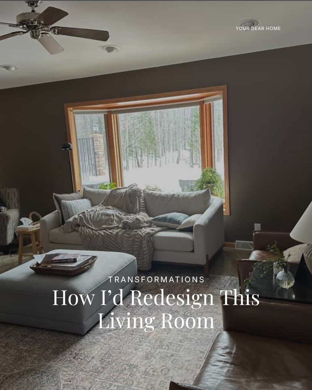 Transformation post 🤍

Today&rsquo;s living room had two competing focal points&hellip; the fireplace and the bay window. And when everything is trying to stand out, nothing really does.

So I simplified it.

I treated the corner fireplace as the ma