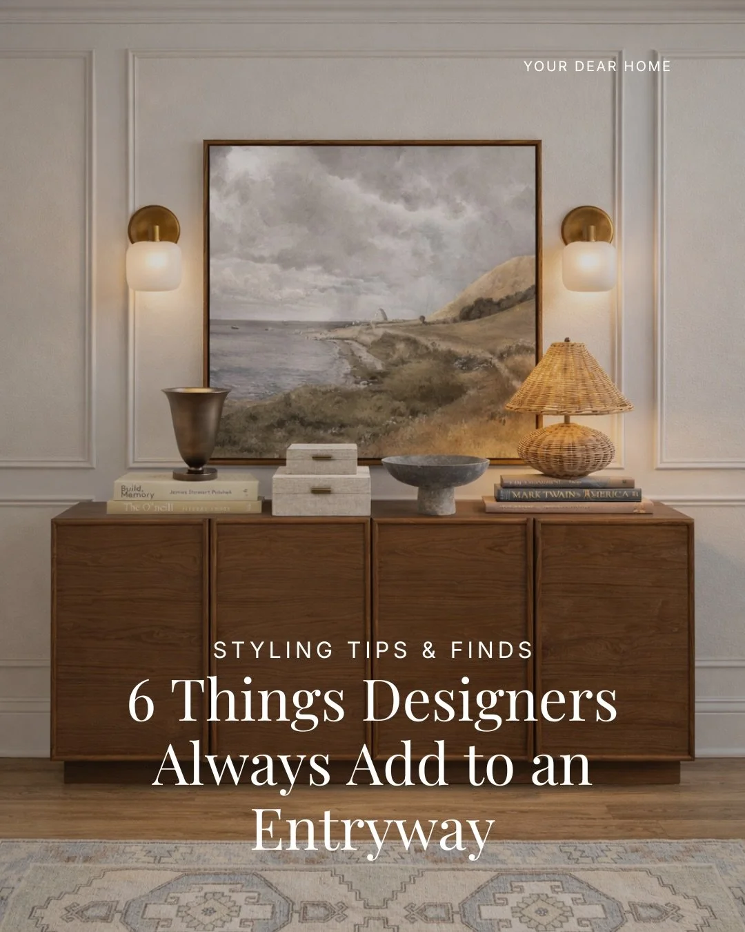 Most entryways don&rsquo;t feel off because something big is missing.

It&rsquo;s usually these small additions that just haven&rsquo;t been thought through! Here are 6 things a designer always adds to an entryway - 

✅A focal point to anchor the spa