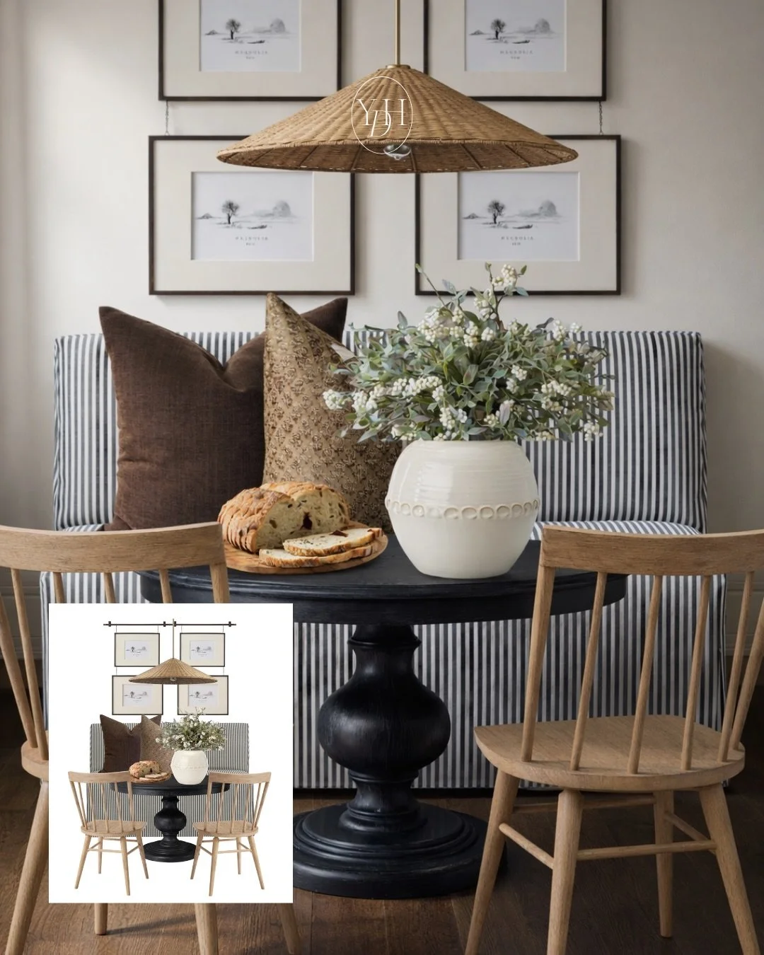 There&rsquo;s something so cozy and vacation-home-like about a breakfast nook ☕️

It&rsquo;s where slow mornings happen, hearty breakfasts get served, coffee turns into long conversations and somehow everyone naturally gathers there.

Sharing 3 break