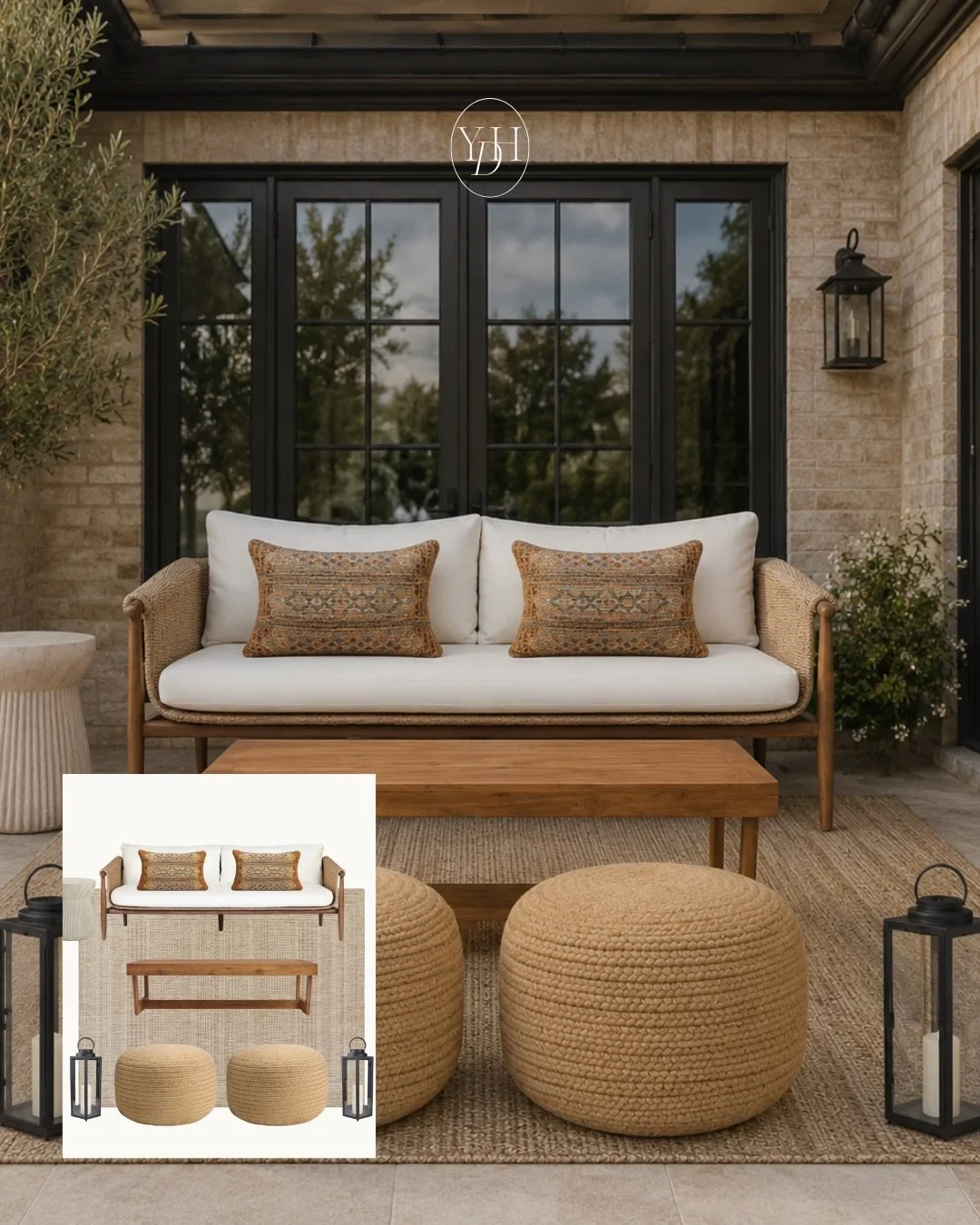 Outdoor season is officially here!⛱️ Your patio, porch or backyard deserves to feel just as chic and elevated as the inside of your home.

These outdoor seating looks feel straight out of a luxury resort or boutique hotel but are still warm, inviting