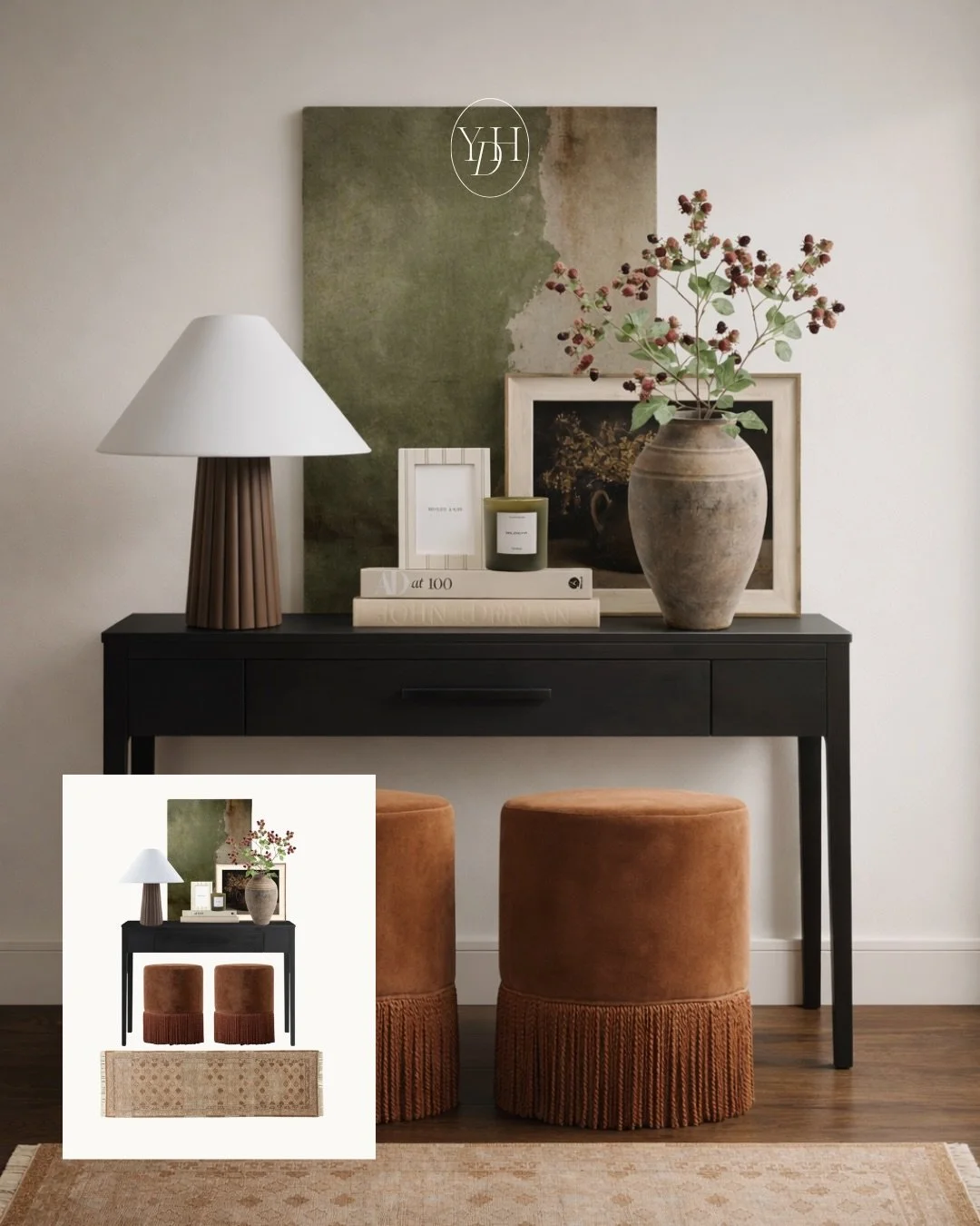 Struggling to style your console table? These 4 entryway layouts show exactly how to layer decor so your space feels balanced, warm and designer styled without looking cluttered or overdone.

Comment ENTRYWAY for links 🤎