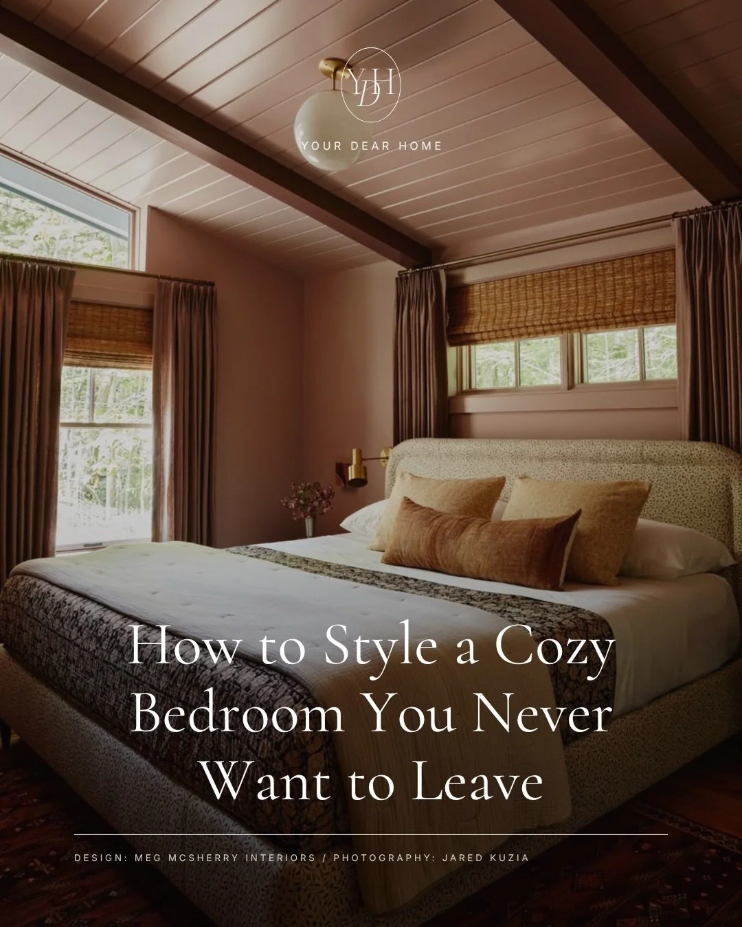 Not that leaving your bedroom in the morning is easy anyway but if your space feels stark, cold or a little uninviting, there are usually a few cozy details missing! And no, making a bedroom feel cozy doesn&rsquo;t always mean painting everything dar