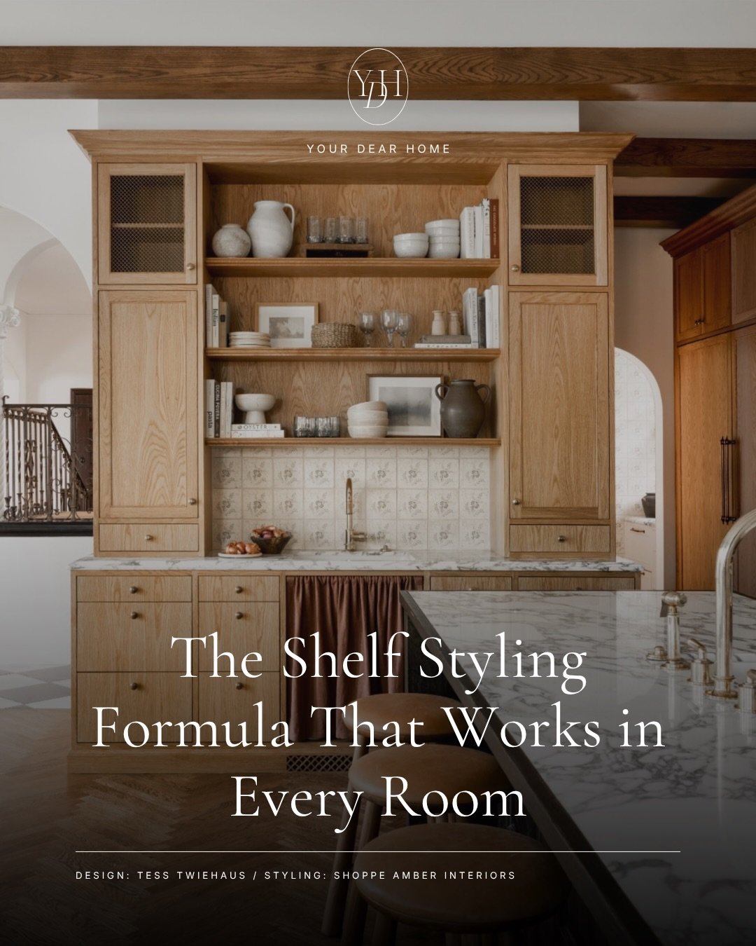 Shelf styling can feel oddly intimidating at first. One minute you&rsquo;re staring at an empty shelf, the next you&rsquo;re moving the same vase around 14 times wondering why it still looks off! 

Whether it&rsquo;s built-ins, floating shelves, or k