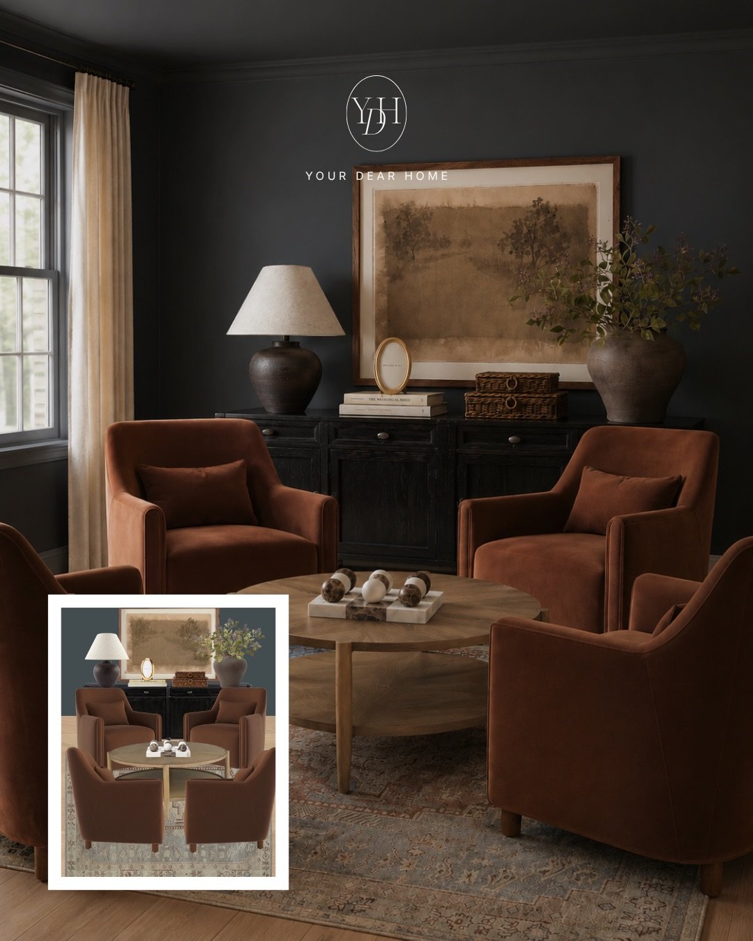 The formal dining room has slowly started disappearing from many homes leaving a spare room full of opportunities to design! That extra room can become something far more inviting with a cozy conversation room designed for lingering over coffee, catc