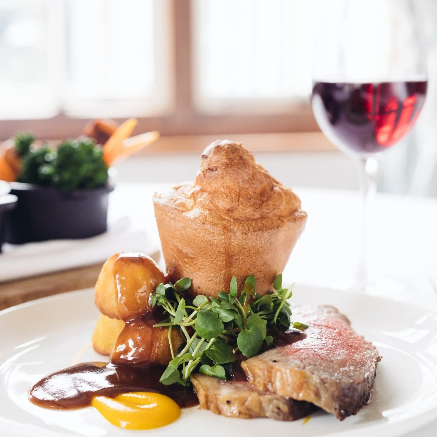Sundays at Talland? Slow, scenic and served with extra gravy, always!

Whether you're here for the roast beef with knockout Yorkshire puds, or just the promise of perfectly golden roast potatoes and a seriously impressive sea view, our Sunday lunch i