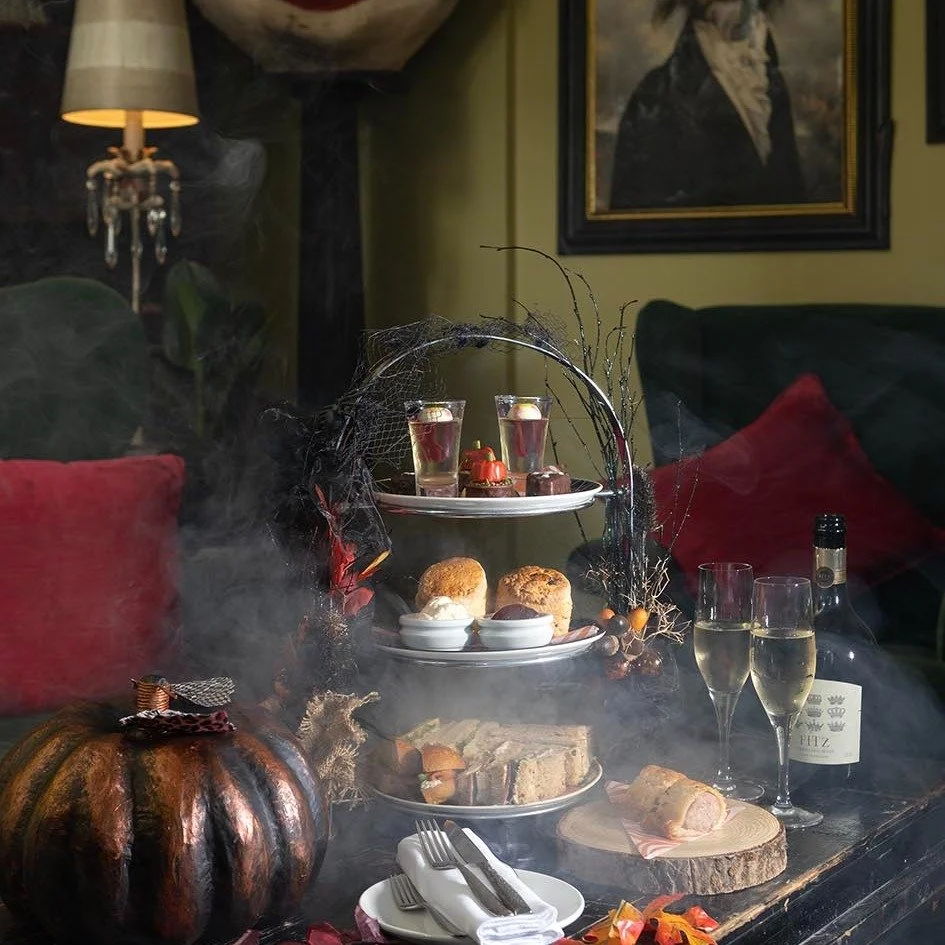Something wickedly delicious has arrived at Talland Bay! 🎃 

The tables are set, the spells are cast and the cake stands are groaning under the weight of our most mischievous bakes yet. Expect curious confections, frightfully good flavours and a few