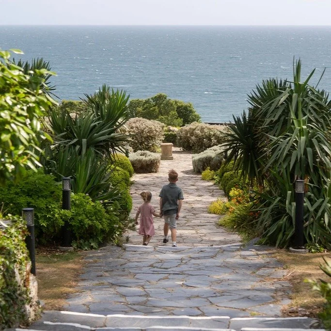 If you're seeking refuge from the crowds this half term, bring the kids for lunch by the sea at Talland Bay Hotel! 

There's plenty of space to roam, games to conquer, dolphins to spot (if you're lucky!) and a children's menu that'll keep the little 