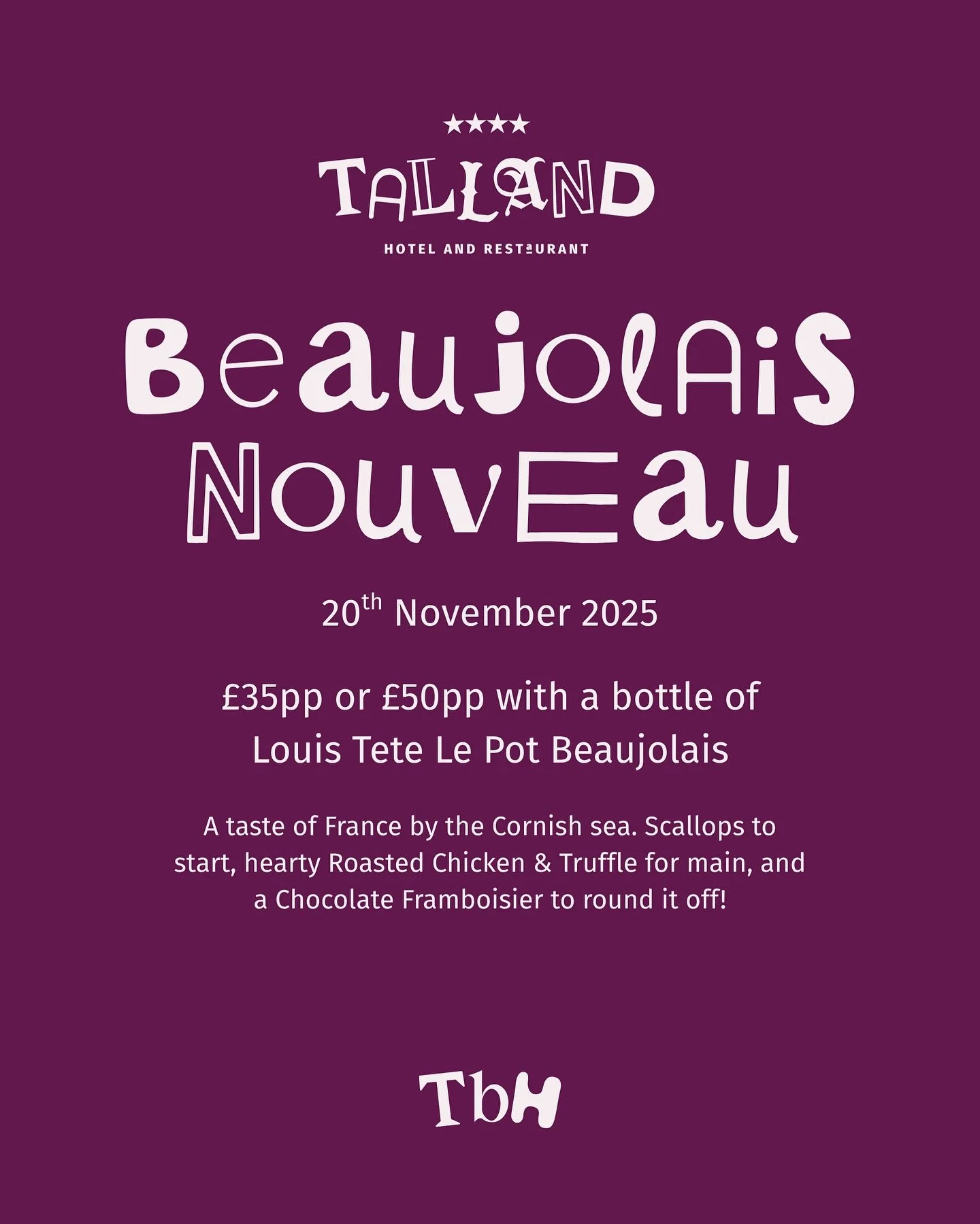 It&rsquo;s Beaujolais Nouveau Week and we believe the release of a first wine for the season deserves an extra-special celebration! 🍷 

Join us on Thursday as we raise a toast to the first 2024 vintage at our Beaujolais Nouveau supper, promising goo