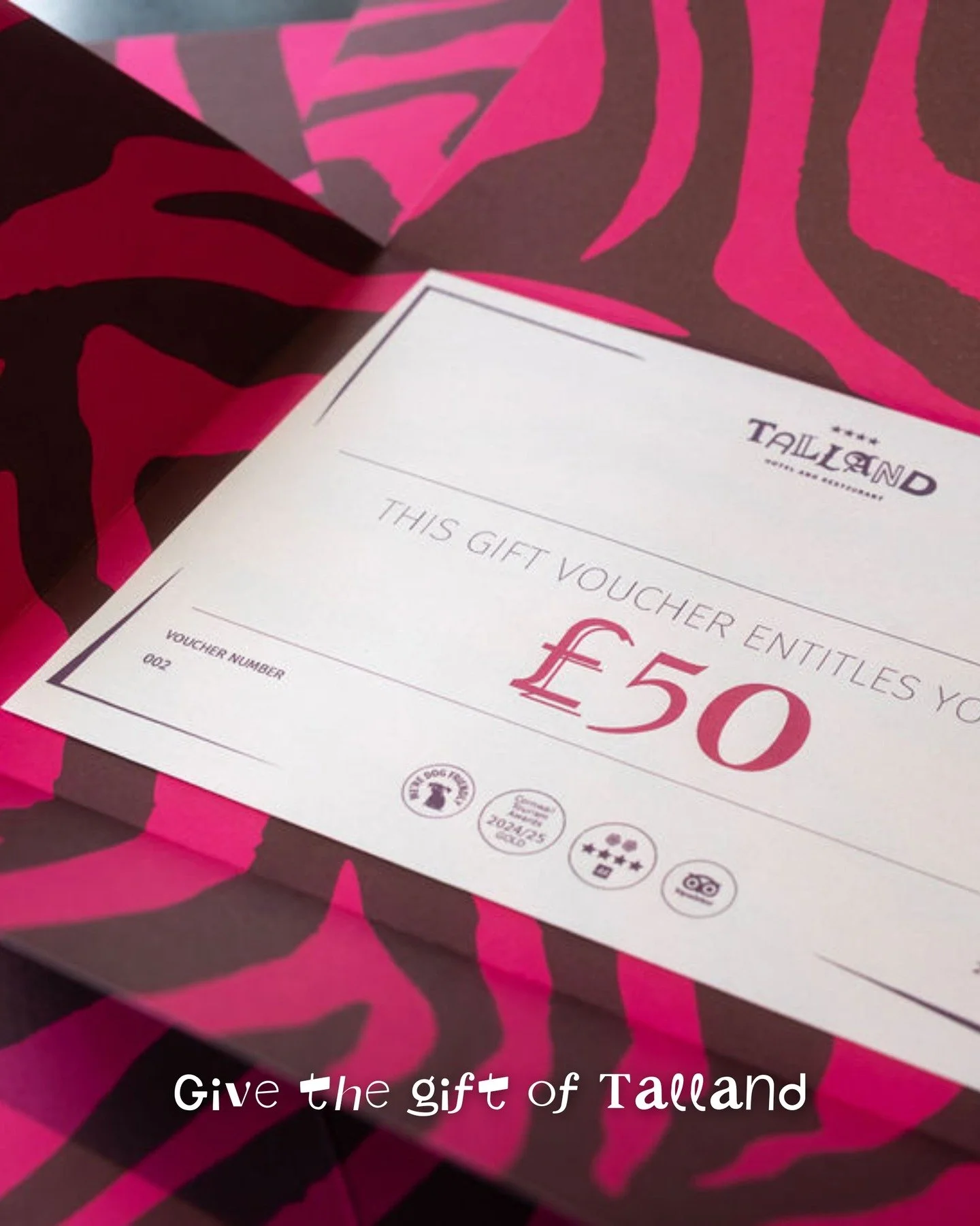 Give the gift of Talland Bay this Christmas and you aren't just giving them a voucher...

You're giving the gift of very good food, and of gin that bottles the feeling of being right here by the sea. You're giving sea views that make slowing down ine