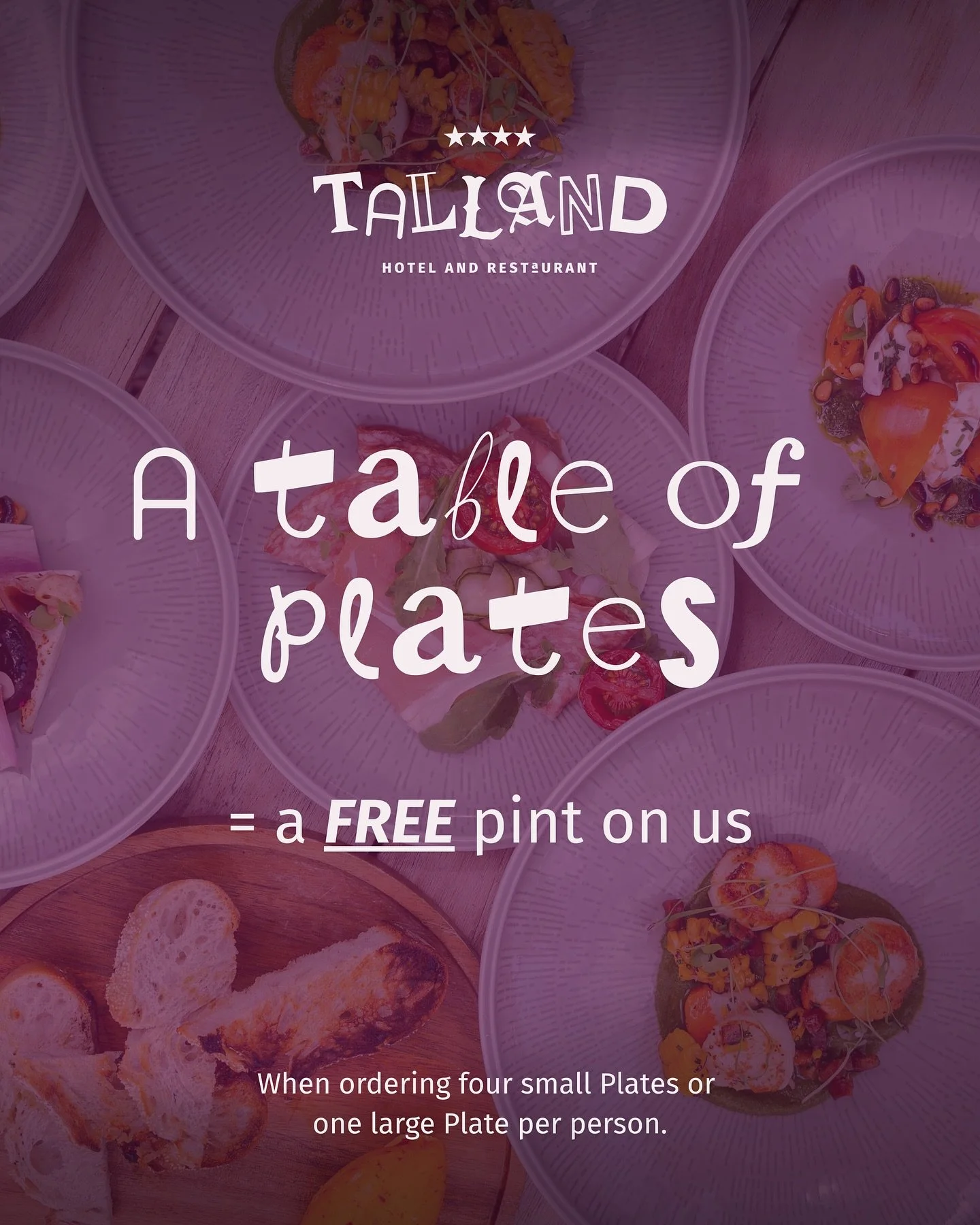 Plates are back and we have a little something for you to celebrate. Introducing &lsquo;Plates &amp; Pints&rsquo;.

Plates is a deliciously summery way to do lunch: a whole menu of dishes designed for grazing and sharing. Pick any four for &pound;30 