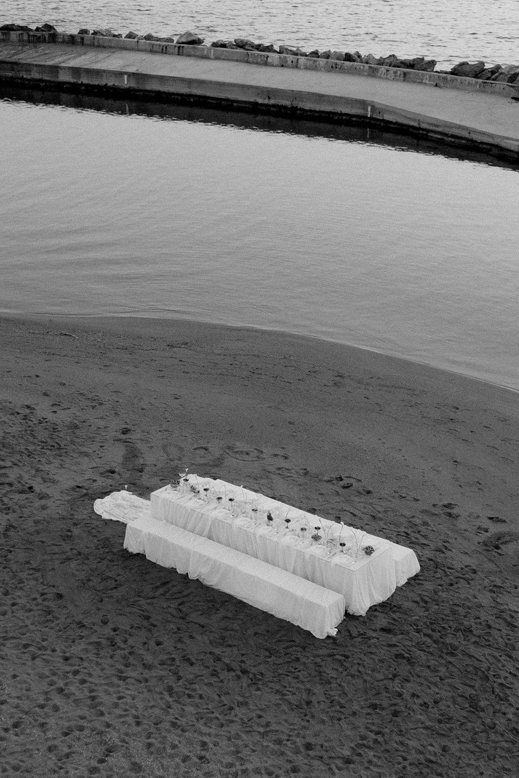 beach styled wedding shoot 
