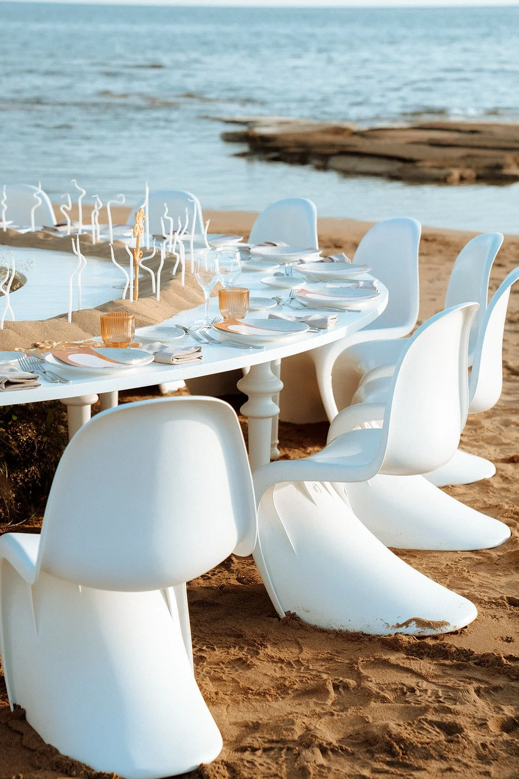 styled shoot on a greek beach