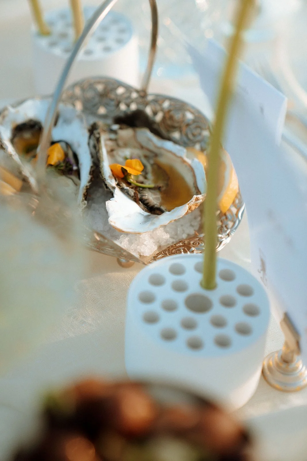 mussels wedding decoration