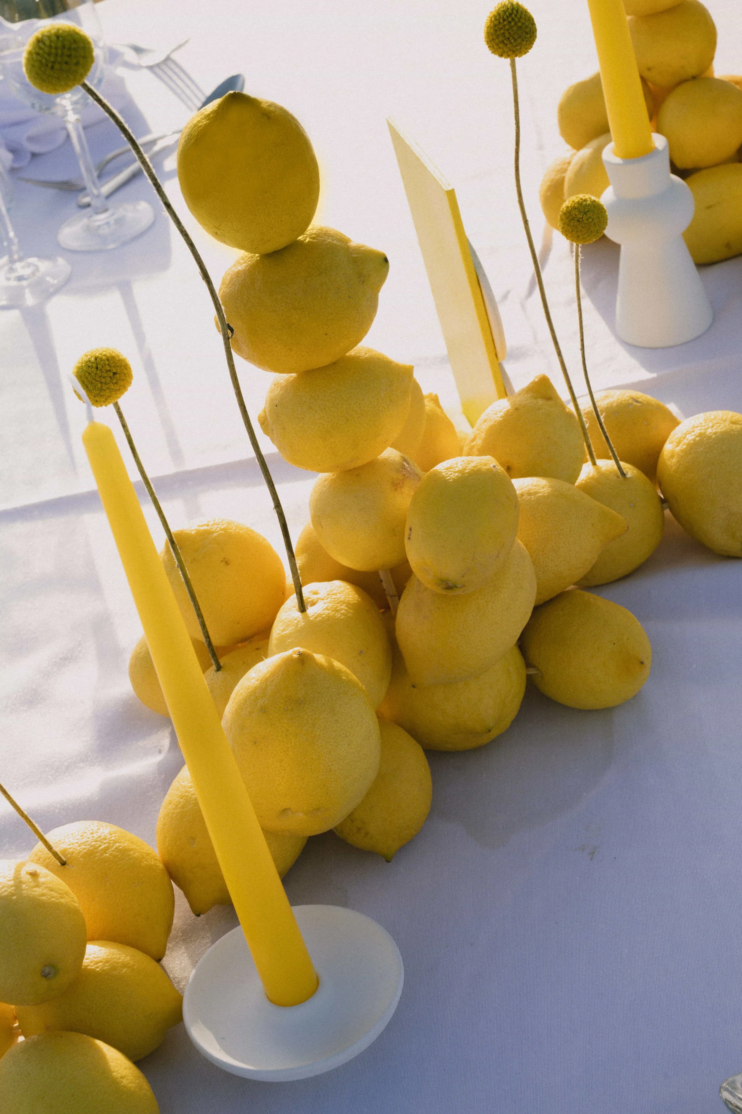 lemon contemporary wedding 