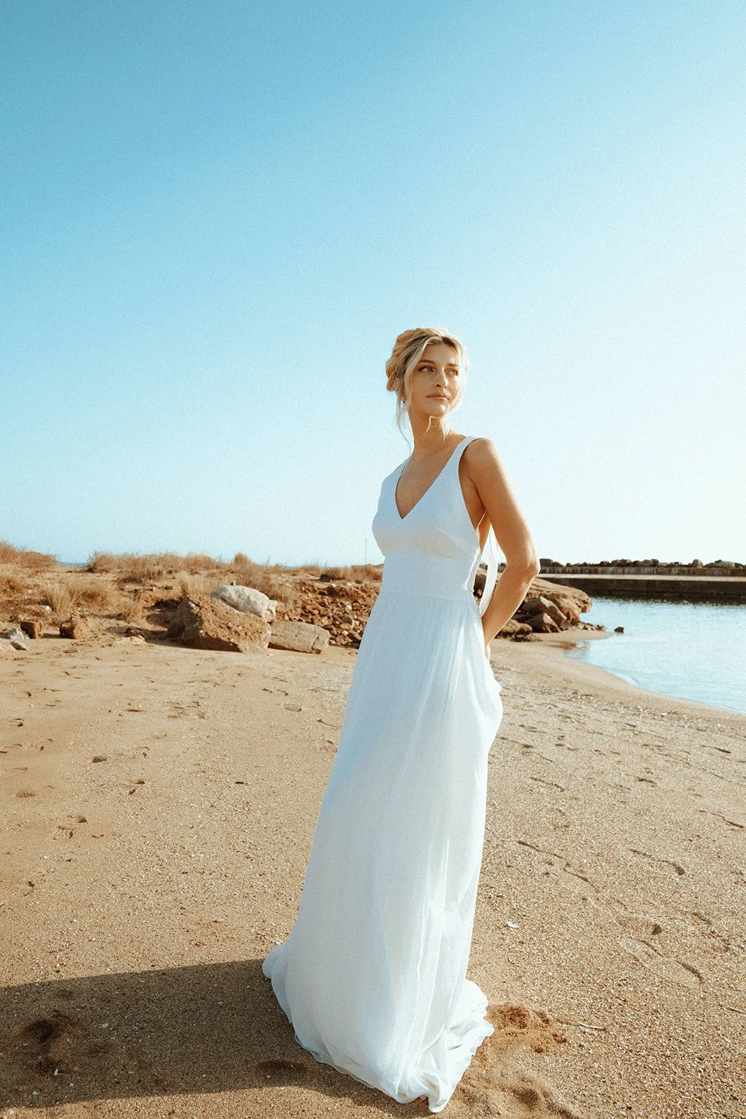 bridal shooting on the beach