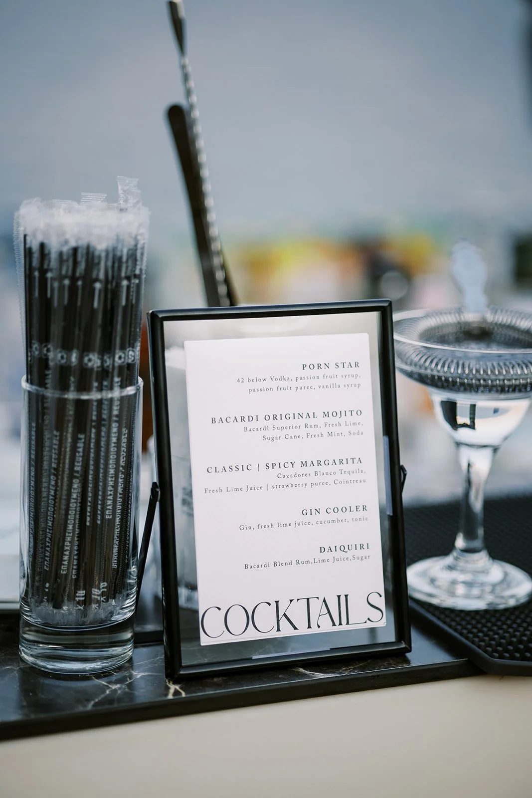 bar menu 
