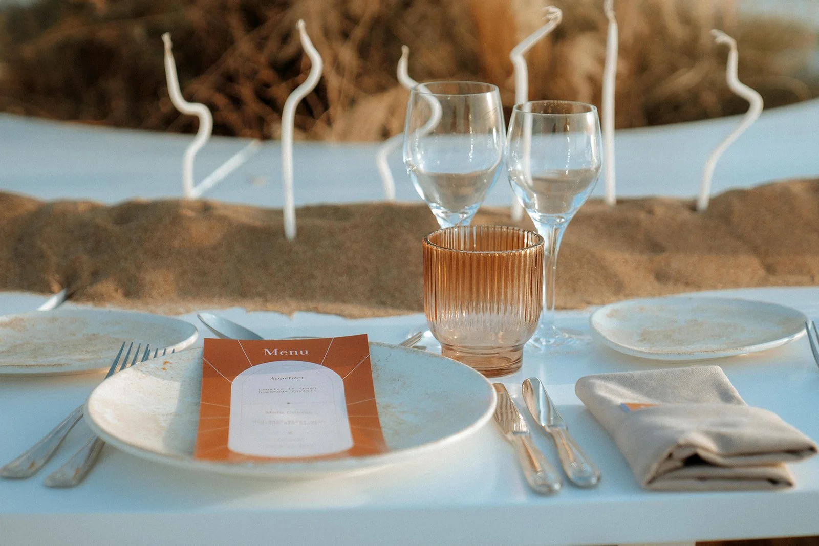 beige wedding decoration